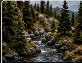 Model railroad scenery